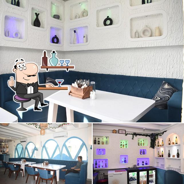 The interior of Cn Theros Restro & Bar