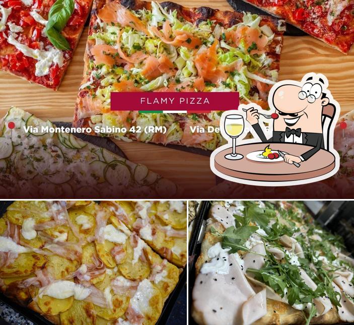 Platti al FLAMY PIZZA I Pizza al taglio I Guidonia