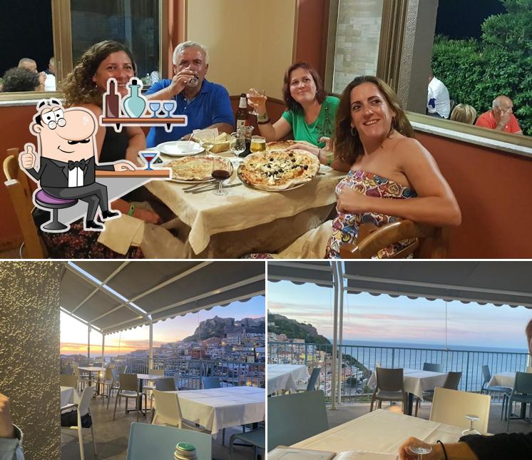 Tra le diverse cose da Ristorante Pizzeria Mistral si possono trovare la interni e cibo