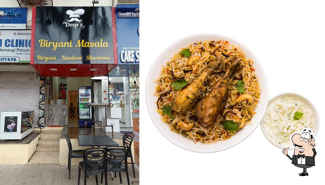 The interior of Deep's Biryani Masala