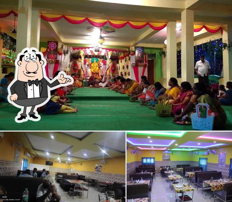 The interior of Srinivasa Family Restaurant