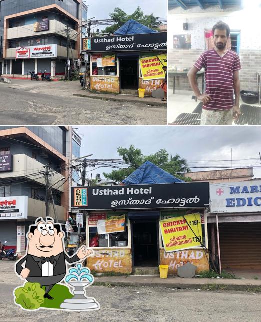 The exterior of Usthad Hotel
