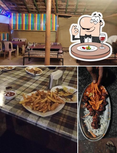 Food at Hotel same place