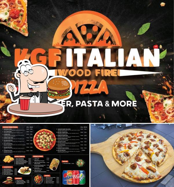 Get a burger at KGF Italian Wood Fire Pizza