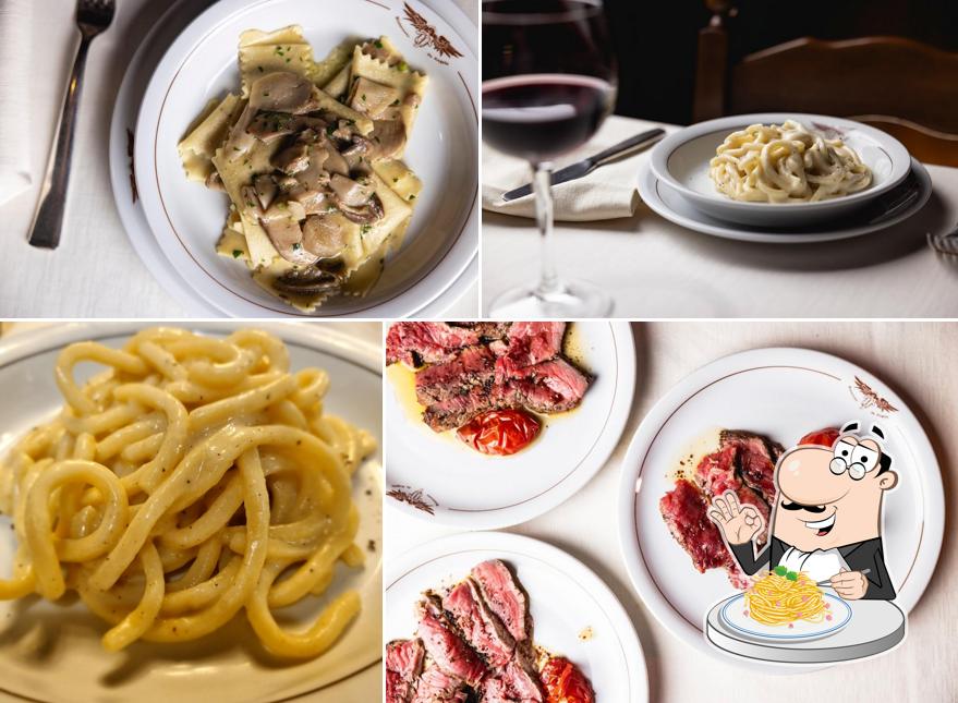 Spaghetti alla carbonara al Da Angelo 1969 - Ristorante Toscano - Miglior Fiorentina di Milano