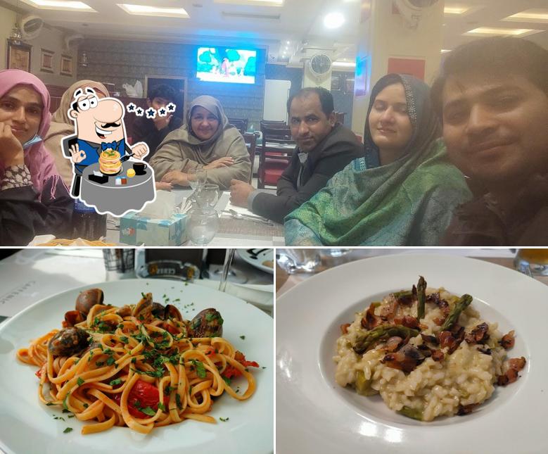 Dai un’occhiata alla immagine che mostra la cibo e interni di Caffenice