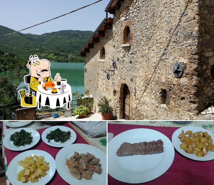 Guarda la foto che presenta la cibo e esterno di Trattoria Bar Castellani