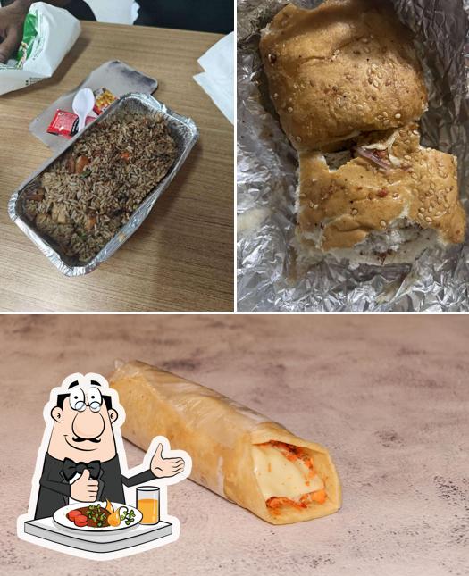 The image of Highlanders Shawarma’s food and interior