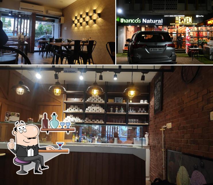 The restaurant's interior and exterior