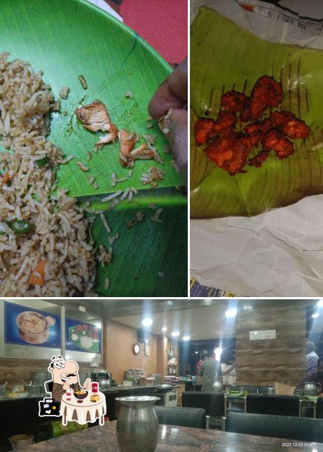 The image of food and interior at Niw raja hotel