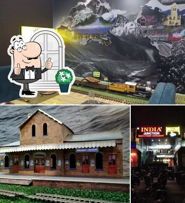 The exterior of India Junction Veg Family Restaurant