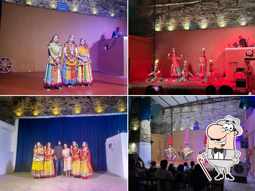 Among various things one can find exterior and interior at Virasat - Rajasthani Folk Dance & Puppet Show