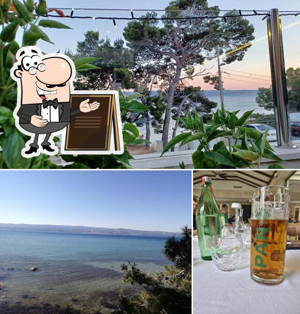 Questa è la immagine che mostra la esterno e bevanda di Restoran Rogač