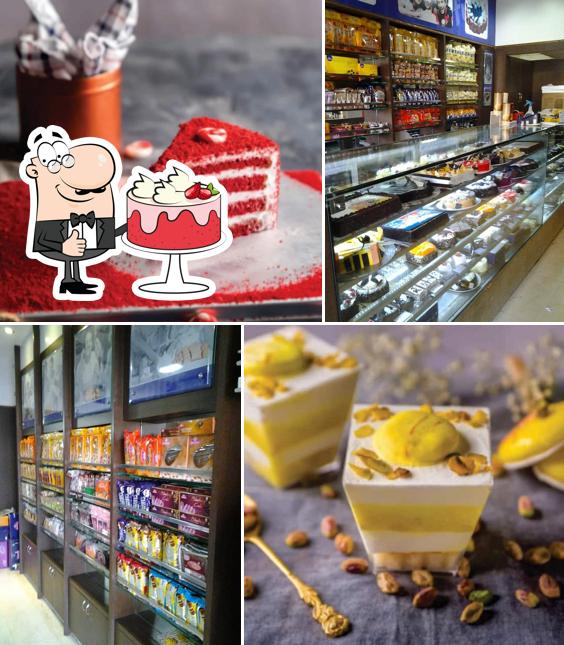 Red velvet cake at Monginis