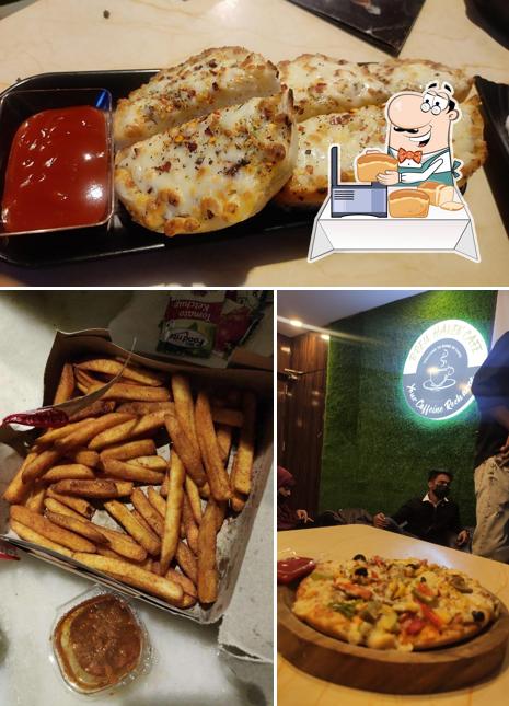 Garlic bread at Brew Haven Cafe