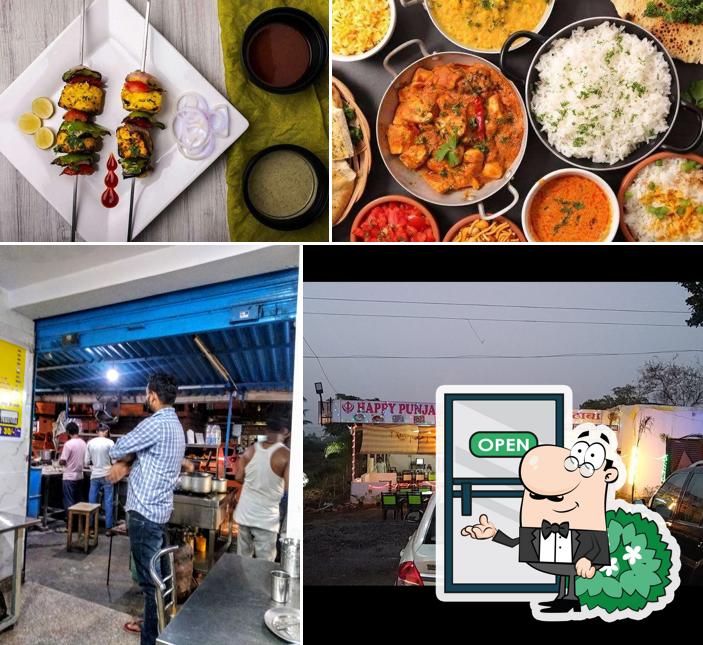 Among different things one can find exterior and food at Happy Punjabi Shudh Vaishno Dhaba