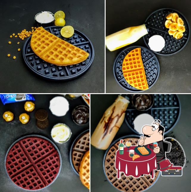 Waffles at The Belgian Waffle Cafe