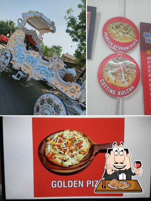 Order pizza at Bombay fast food