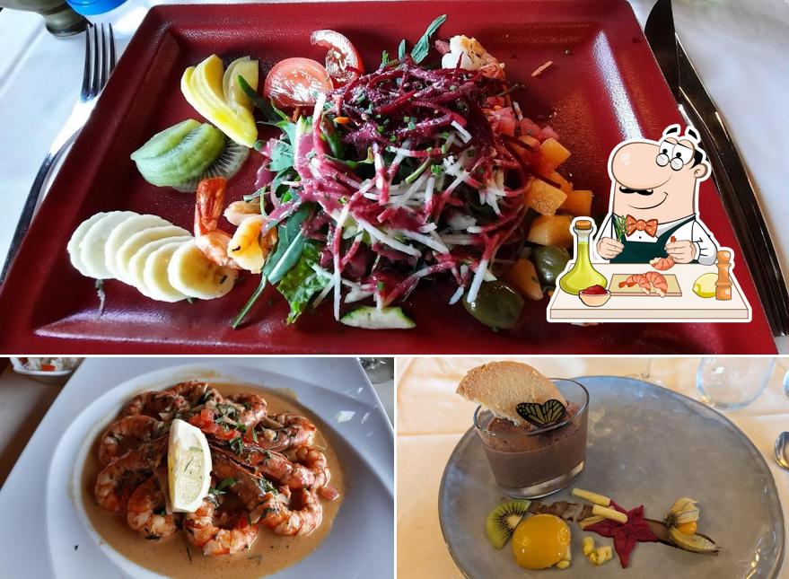 Gamberetti e grana al Restaurant Du Tennis