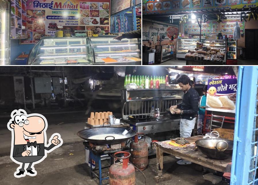 The interior of Mithaai Mahal sweets fast food restaurant