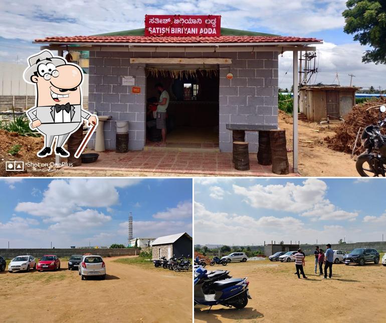 Enjoy the view at the outside area of Sathish Biriyani Adda