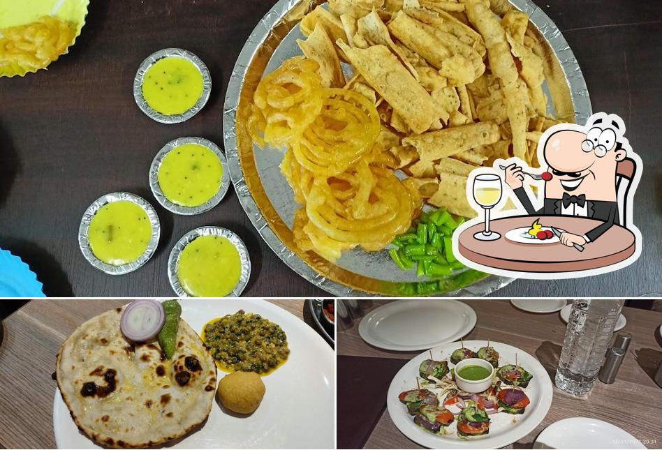 Food at Thakkar's Hotel Jalaram Kathiyawadi
