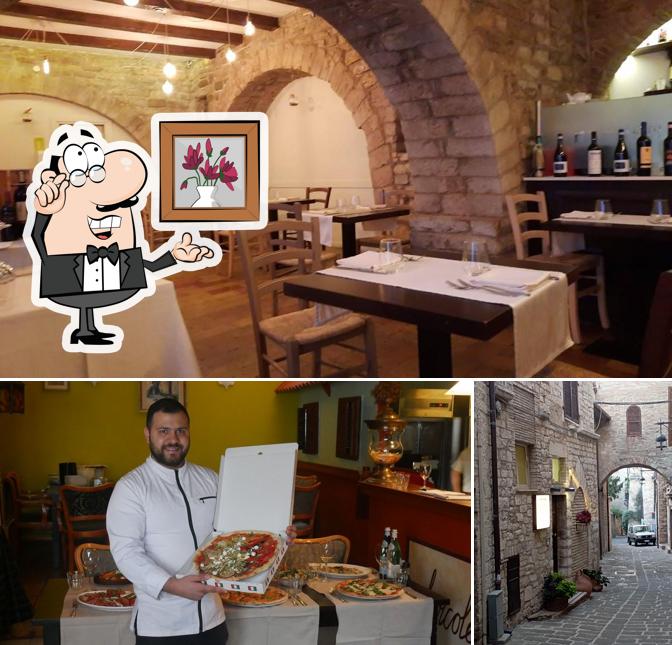Questa è la immagine che presenta la interni e esterno di Ristorante il Vicoletto