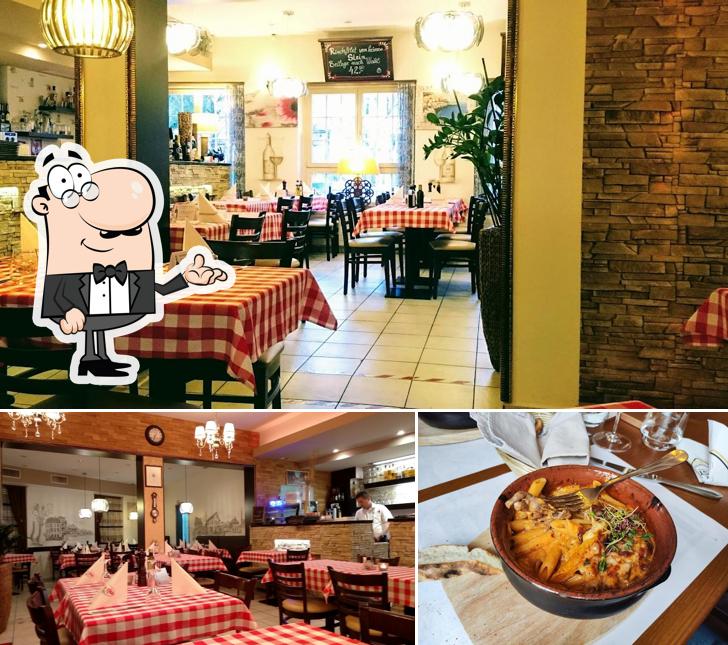 Tra le diverse cose da Pizzeria La Posta si possono trovare la interni e cibo