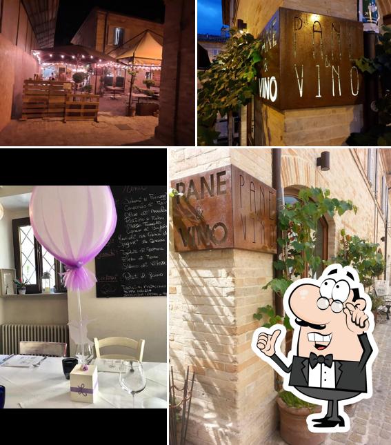 Gli interni di Pane e Vino