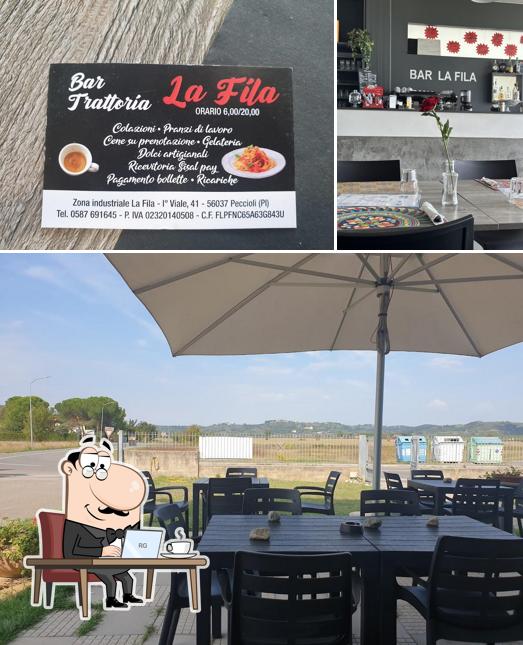 Dai un'occhiata agli interni di Bar Trattoria e Pizzeria La Fila
