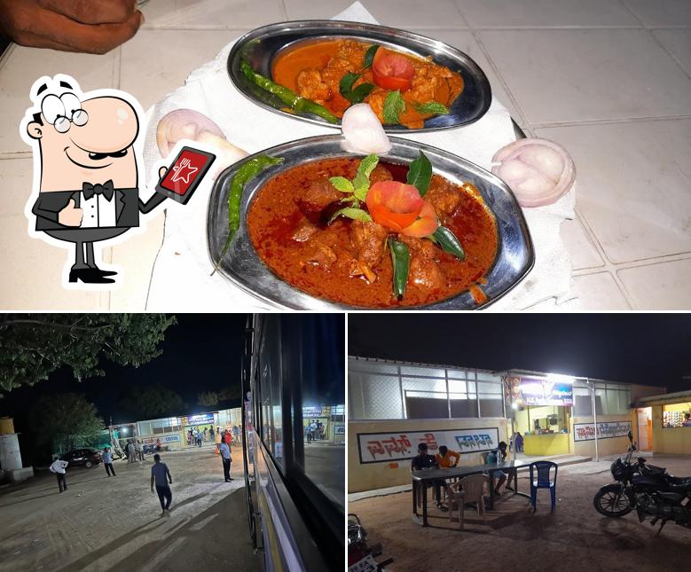 M K Family Restaurant is distinguished by exterior and meat