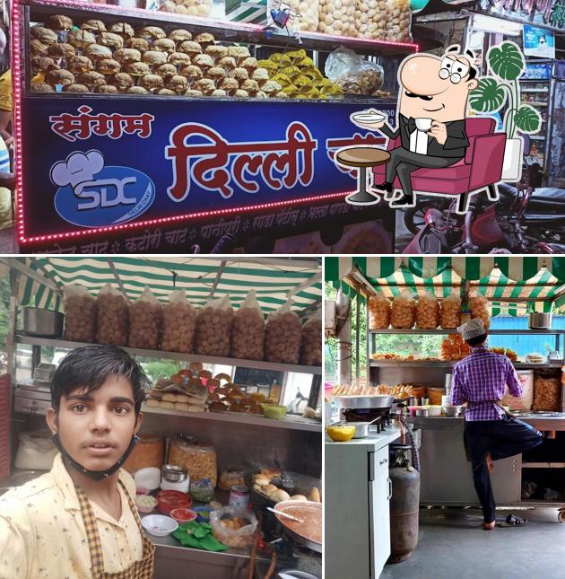 The interior of Sangam Dehli Chat