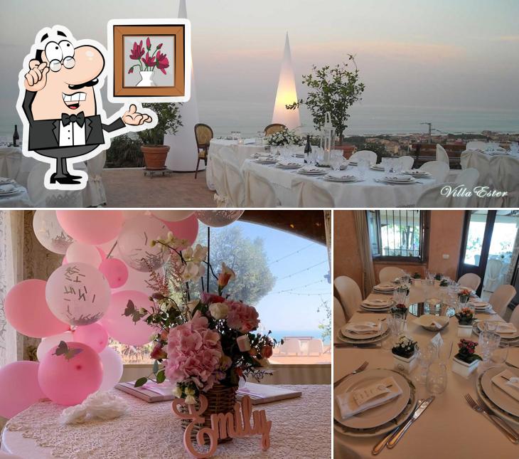 Gli interni di Villa Ester