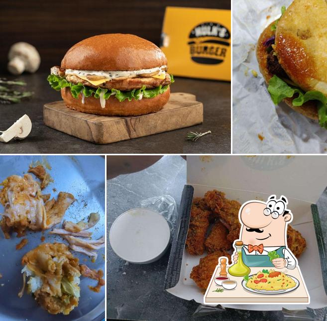 Food at Hulk's Burger