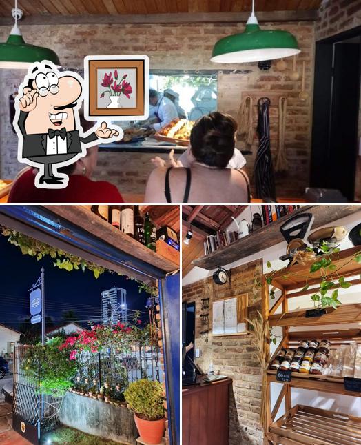 Entre diversos coisas, interior e exterior podem ser encontrados no Farina Padaria Artesanal