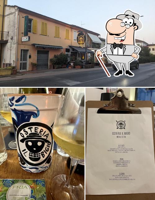 Tra le diverse cose da Osteria Il Bigio si possono trovare la esterno e bevanda