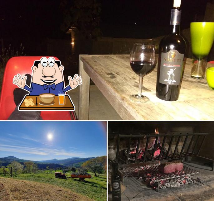 Dai un’occhiata alla foto che presenta la cibo e esterno di Agriturismo Villa Valente (Agricamping in Le Marche)