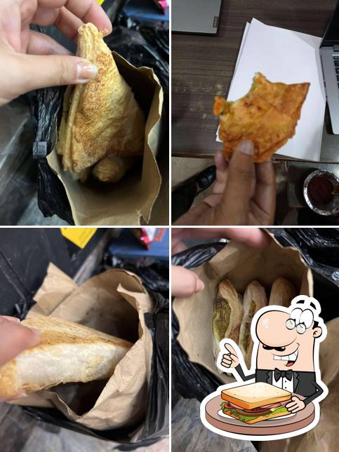 Grilled cheese sandwich at Chawla Sweets & Bakery