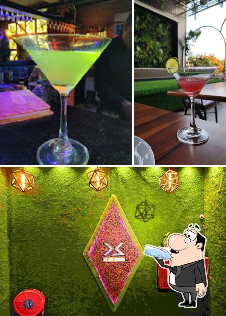 The restaurant's drink and food