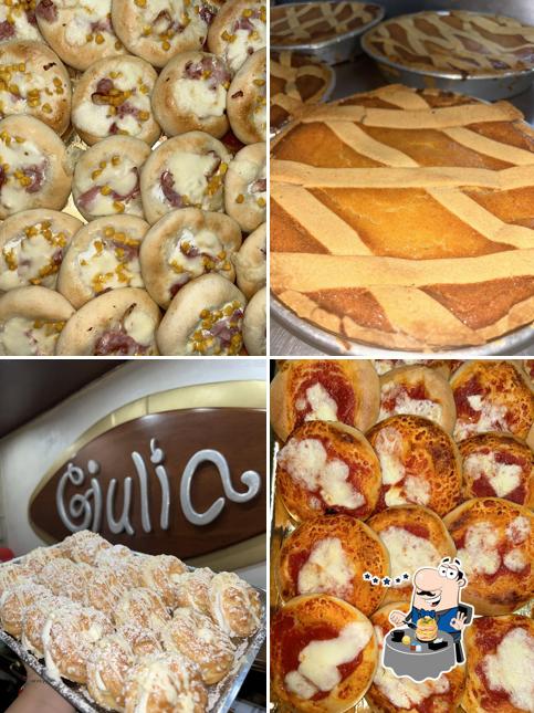 Platti al bar pasticceria Giulia