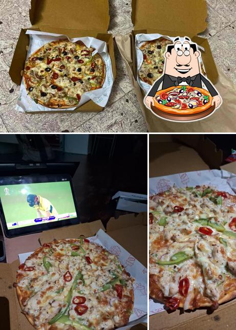 Pick different kinds of pizza