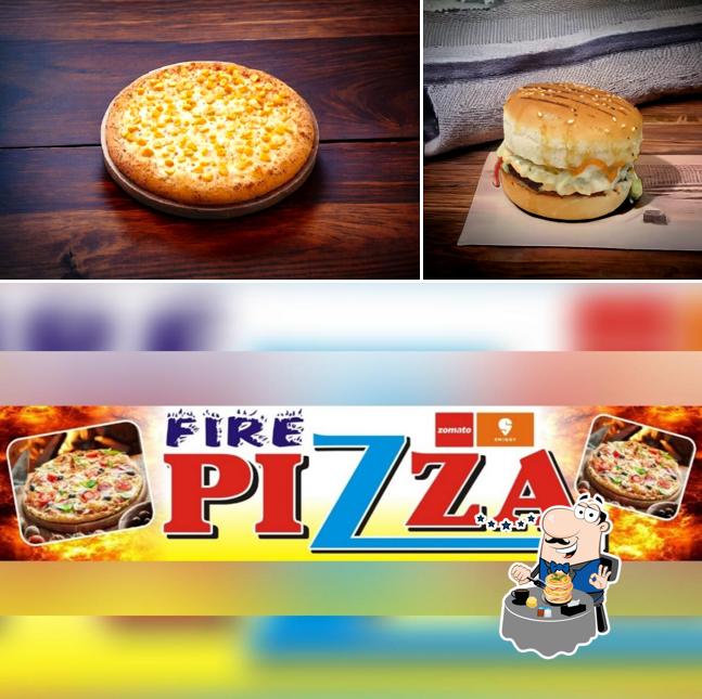 The photo of food and interior at Fire Pizza (Pizza & Patties)