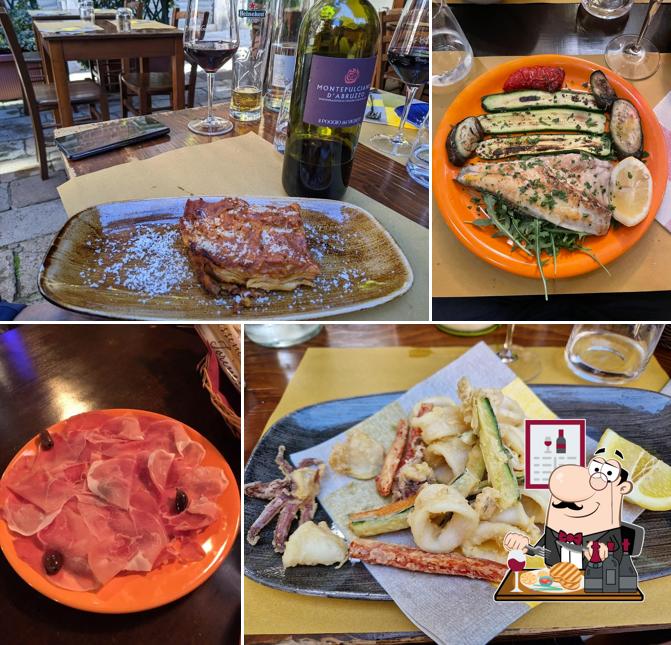 Prova i un pasto a base di carne a La Colonna