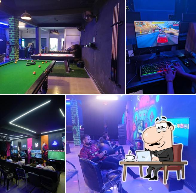 The interior of LIT Game Zone