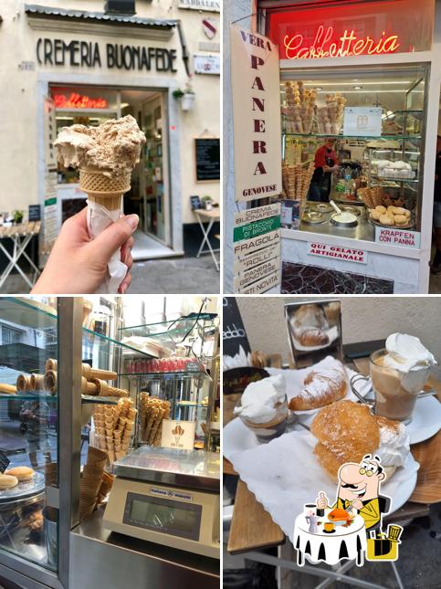 Cibo al Cremeria Buonafede Genova