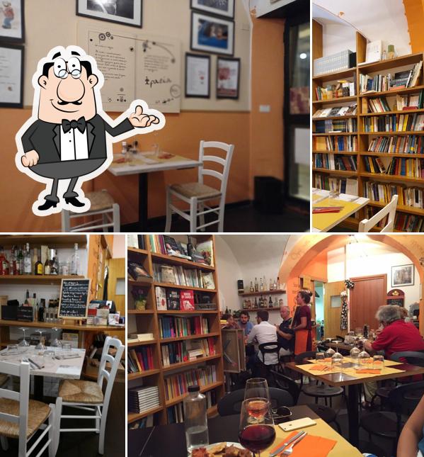 Gli interni di Ipazia Cibi e Libri