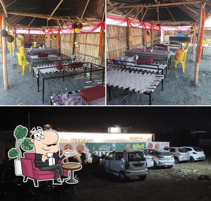 The restaurant's interior and exterior