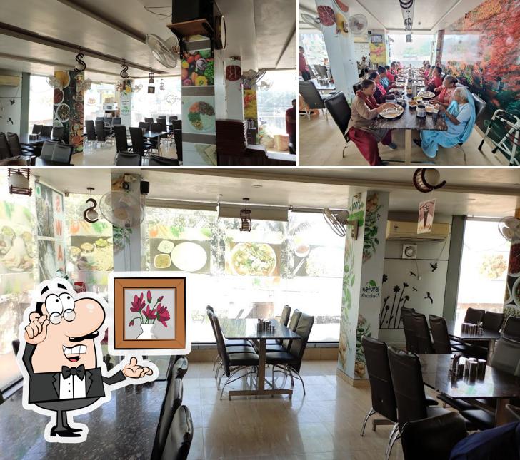 The interior of Swagat Restaurant