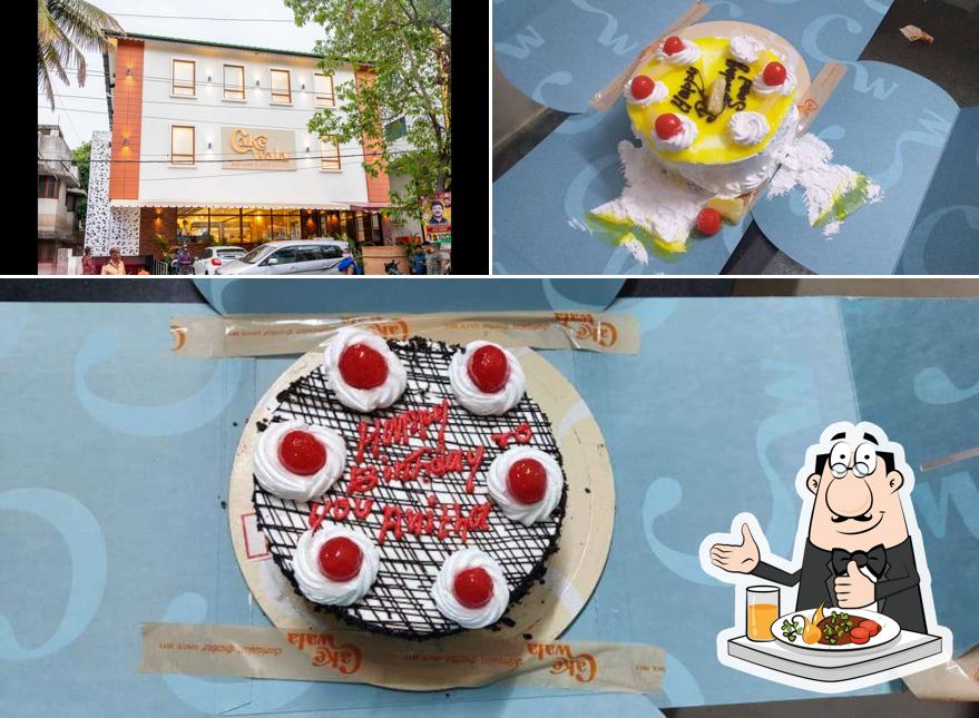 Take a look at the picture showing food and exterior at Cakewala Bakery and Cafe