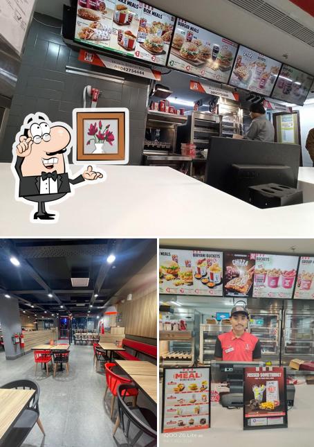 The interior of KFC